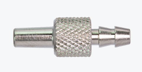 A1272 Male Luer to 0.175" O.D. Barb (5/16" round body,knurled)